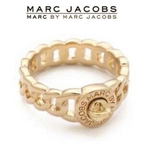 MARC by MARC JACOBS - NWT “Katie” Turnlock Chain Fashion Ring. Sz S-M (5-6) - Picture 1 of 16